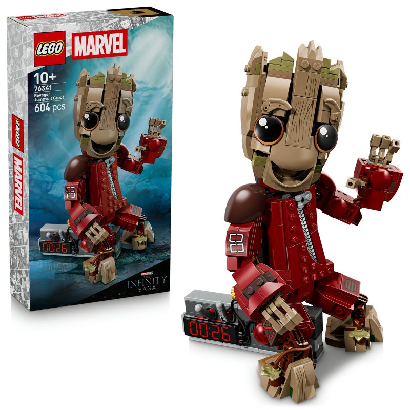 LEGO Marvel Ravager Jumpsuit Groot 76341 Building Toy Set (604 Pieces) - Image 1